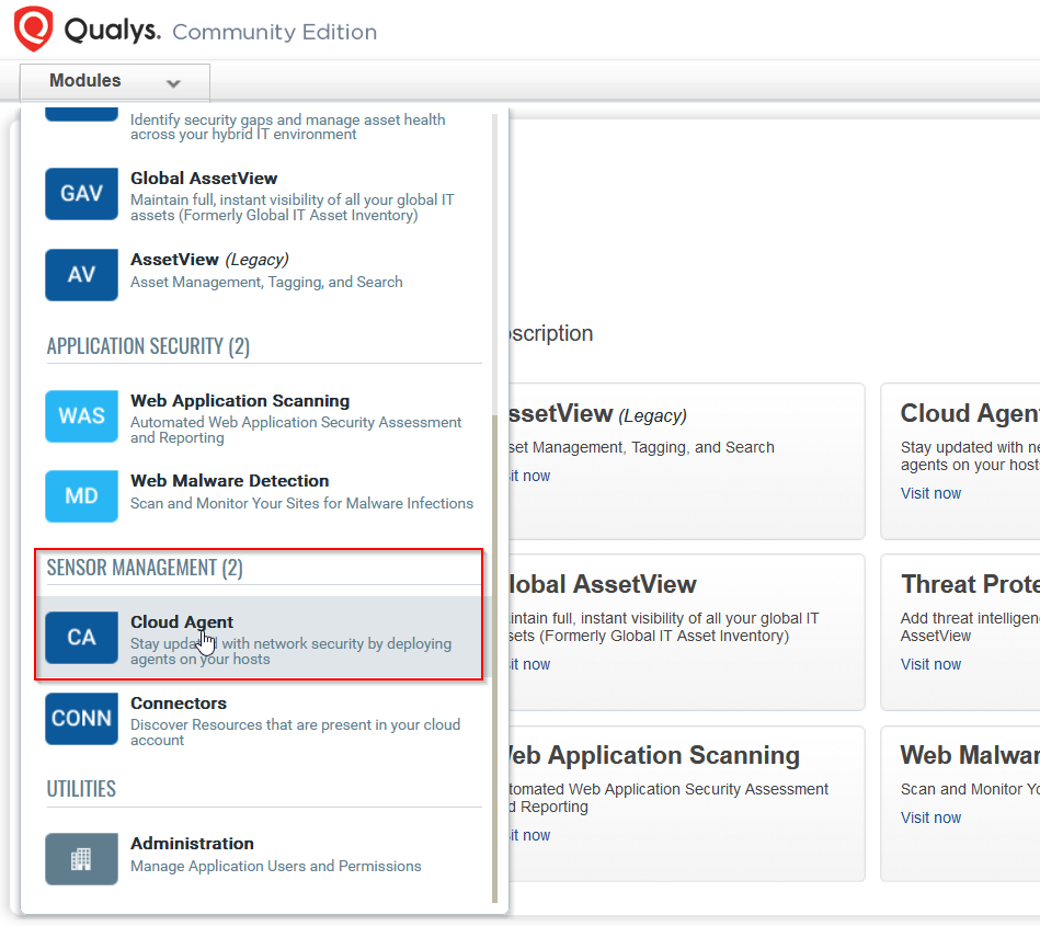 Qualys Cloud Agent Setup 01